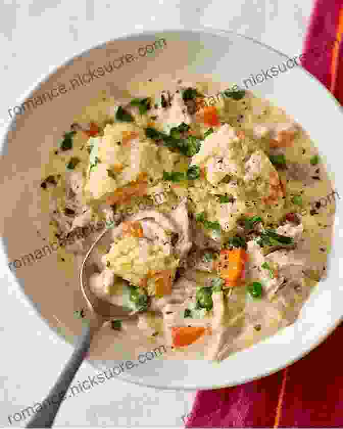 A Bowl Of Chicken And Dumplings With Carrots And Celery Ultimate Soup Sandwich Cookbook: Easy Hearty Delicious Meals For Everyday (Southern Cooking Recipes)