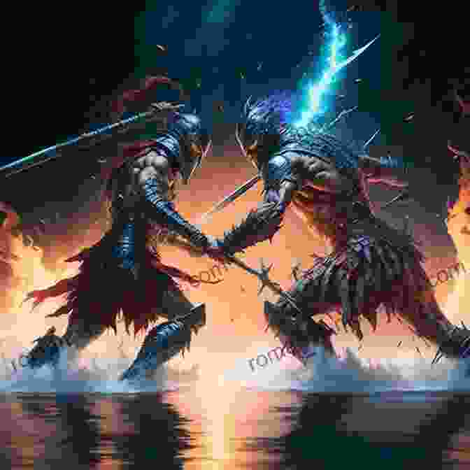 A Fierce Battle Between Lord Ender And The Obsidian Lord, With Swords Clashing And Magic Swirling Diary Of Lord Ender (Random Tales From The Overworld 2)