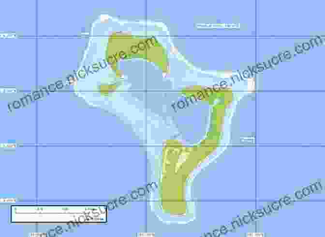 Map Of Pingelap Island, A Remote Atoll In The Pacific Ocean The Island Of The Colorblind